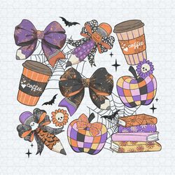 spooky teacher halloween books coquette pencil png