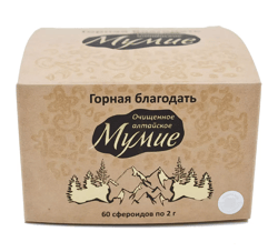 altai mumiyo sashera-med mountain grace purified, spheroids, 60 pcs.