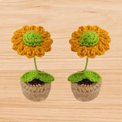 a crochet flower pot pattern