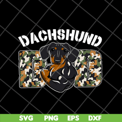 dachshund dad army svg, png, dxf, eps digital file ftd1005219