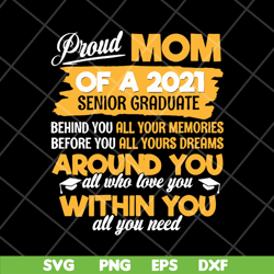 womens proud mom of a 2021 svg, mother's day svg, eps, png, dxf digital file mtd23042150