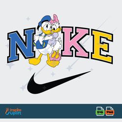 donald duck and daisy - nike svg, nike png, nike logo, donald duck svg, donald duck png