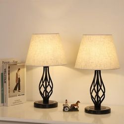 carrie rstocker bedside table lamps set of 2 vintage nightstand lamps for bedroom,ideal gifts