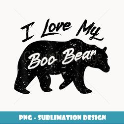 boo bear polar bear spirit bear valentine apparel - sublimation-ready png file