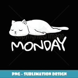 funny hate monday cat sleep monday haters loafer - png sublimation digital download