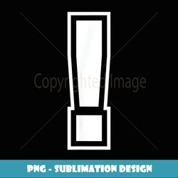 exclamation point ! punctuation symbol - exclusive png sublimation download