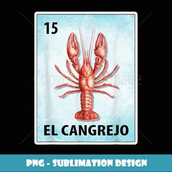 el cangrejo mexican crawfish cards - png transparent sublimation design