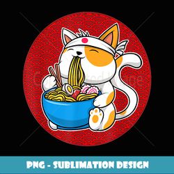 ramen cat neko anime cat lover kawaii japanese girls n - aesthetic sublimation digital file