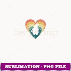 vintage penguins heart valentines day - signature sublimation png file