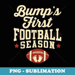 bump's first football season football baby feet - creative sublimation png download