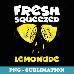 fresh squeezed lemonade summer time lemon drink - retro png sublimation digital download