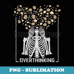 dy skeleton overthinking daisy lover costume - sublimation png file