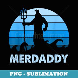 merdaddy mermaid security merman daddy fathers day swimmer - instant png sublimation download