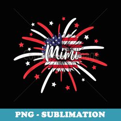 4th of july mimi sunflower american flag fireworks - aesthetic sublimation digital file