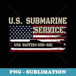 uss batfish ssn-681 submarine veterans day fathers day - png sublimation digital download