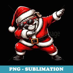 dabbing english bulldog christmas xmas party boys girls - instant sublimation digital download