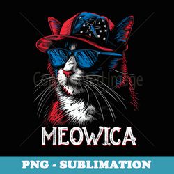 cat lover fourth of july cat funny meowica - special edition sublimation png file