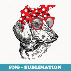 dachshund dog mom bandana sunglasses mothers day - sublimation digital download