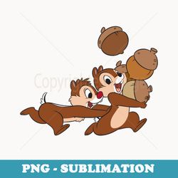 disney chip u2018n dale chipmunks acorn run - instant sublimation digital download