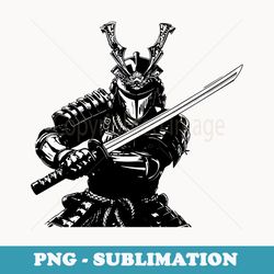 japanese fighter battling with sword illustration graphic - stylish sublimation digital download