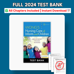 wongs nursing care of infants and children 11th edition hockenberry test bank