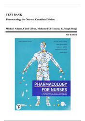 test bank - pharmacology for nurses, canadian edition, 3rd edition (adams, 2021), chapter 1-64 | all chapters