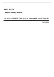 test bank - campbell biology in focus, 3rd edition (urry, 2020) chapter 1-43 | all chapters