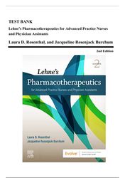 test bank: lehnes pharmacotherapeutics for apns and pas, 2nd ed (rosenthal, 2021), units 1-21