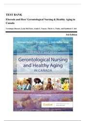 test bank: ebersole & hess gerontological nursing & healthy aging in canada, 3rd ed. boscart 2023, ch. 1-28