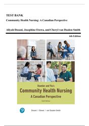 test bank: stamler and yiu's community health nursing, 6th ed (dosani, 2025) ch. 1-33*