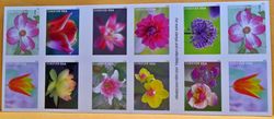 garden beauty forever postage stamps 1 booklet of 20