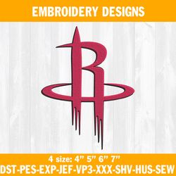 houston rockets embroidery designs, nba embroidery designs, houston rockets basketball embroidery designs