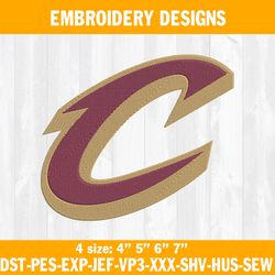 cleveland cavaliers embroidery designs, nba embroidery designs, cleveland cavaliers basketball embroidery designs