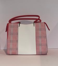 stylist messenger bag red/black plaid