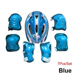 7pcs roller skating kids boy girl safety helmet knee elbow pad sets - cycling skate bicycle scooter helmet protection sa