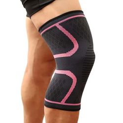 1pcs fitness running cycling knee support braces - elastic nylon sport compression knee pad sleeve - for basketball voll