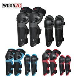 wosawe kids protective motorcycle knee pads - bike bicycle ski snowboard skating roller sports elbow body protection - k