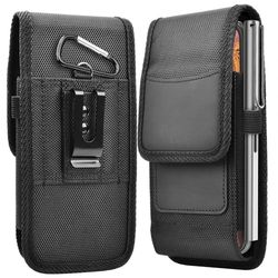 stonego 3.5-6.8inch phone nylon pouch - cell phone belt clip carrying holster case - waist bag for iphone, samsung galax