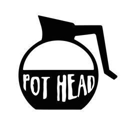 pot head coffee lover svg png digital download for cricut and