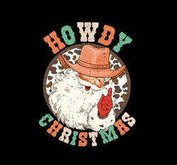 howdy christmas png, santa claus cowboy hat png, santa claus cowboy hat western southern xmas png