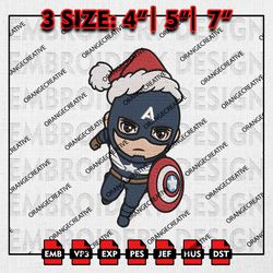 captain santa christmas embroidery files, christmas emb designs, christmas marvel machine embroidery file download