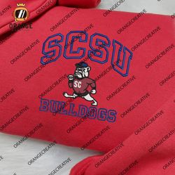 ncaa embroidered sweatshirt, ncaa south carolina state bulldogs embroidered shirt, south carolina embroidered hoodie