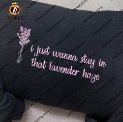 embroidered lavender haze taylor swift crewneck, taylor swift, gift for swiftie, music subtle ts embroidered sweatshirt