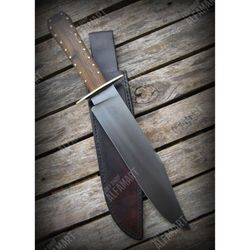 coffin handle custom handmade fixed blade bowie knife survival outdoor knife new