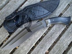 full tang kukri knife custom handmade bowie knife carbon steel hunting survival