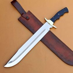 mirror polished bowie knife full tang custom handmade bowie knife survival out