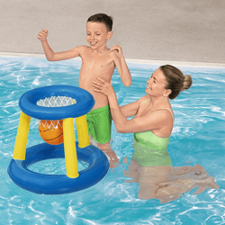 inflatable basketball hoop swimming pool entertainment goal