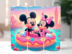 mickey and minnie mouse tumbler wrap png, disney tumbler wraps sublimation design png, 20oz skinny straight & tapered