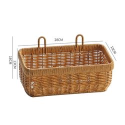 storage basket wall hanging woven basket - kitchen vegetables organizer sundries organizer - flower plant pot storage ho