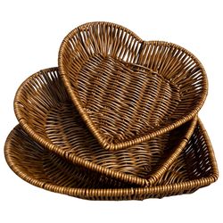 basket serving bread wicker tray baskets - imitation rattan fruit basket - sundry storage basket - hand-woven kitchen st